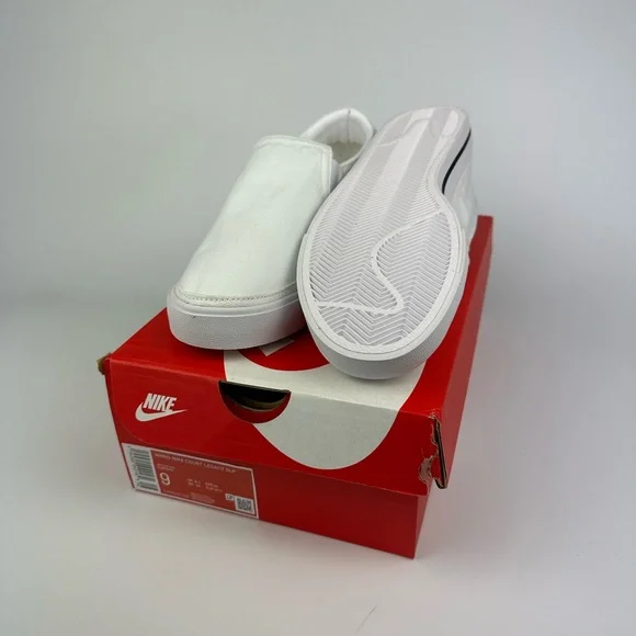 Nike Shoes New Nike Womens Court Legacy White Slip On Shoes